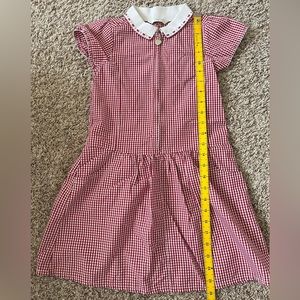 Mars&Spencer Girls Dress Size 7 Red/White Short Sleeved Dress. Never worn.